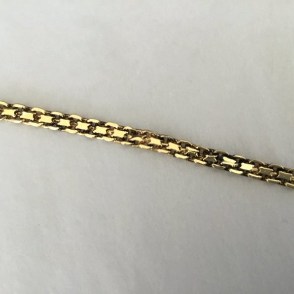 Necklace 18k Gold over 925 Sterling Ruby & Diamond Look Cubic Zirconia Prong Set - Picture 6 of 9